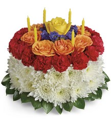 Your Wish Is Granted Birthday Cake Bouquet from Victor Mathis Florist in Louisville, KY